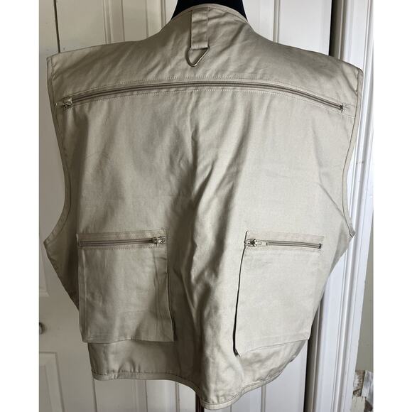 Crystal River men’s Pocket Fishing Vest Khaki Size 2XL Never Worn - Picture 2 of 7